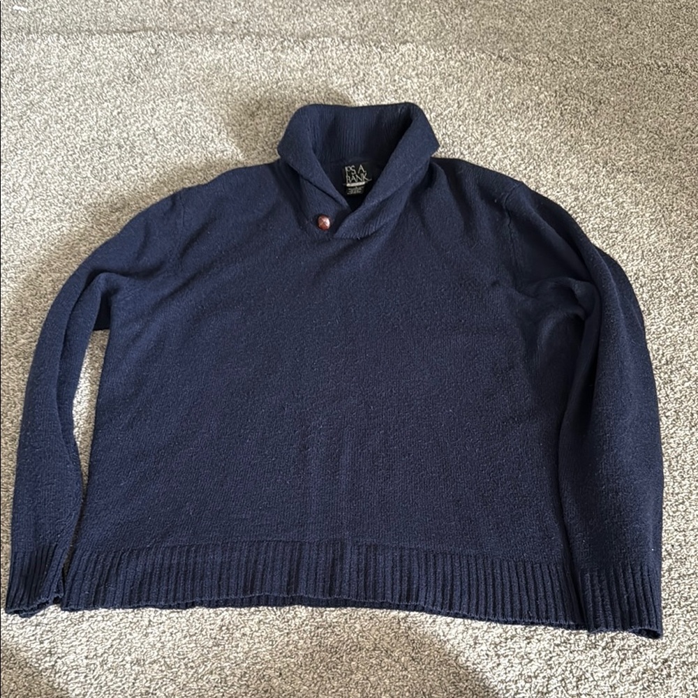 Jos. A. Bank Blue Turtleneck Sweater